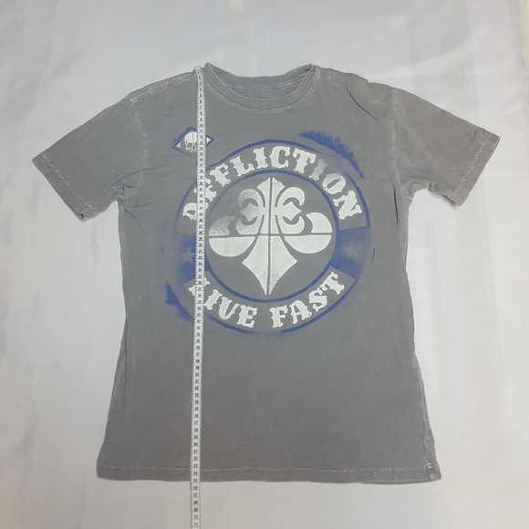 Affliction Men's Small T-shirt Gray Burnout Flawed - Picture 5 of 10